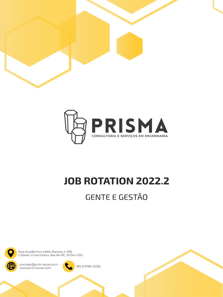 Doc. Desafio GG Job Rotation 2022.2 Prisma CSE PDF Planejamento