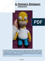 Patrón de Homero Simpson, Por Lalygurumis 2