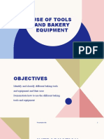 Use of Tools and Bakery Equipment