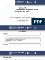 Unidad 3 Análisis de Transitorios de Primer Orden