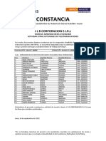 Constancia seguro complementario SCTR JLB Corporacion