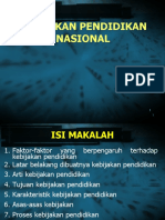 Kebijakan Pendidikan Nasional (1)