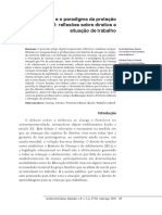 Infância e o Paradigma Da Proteção Integral: Reflexões Sobre Direitos e Situação de Trabalho