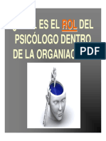 Cuál Es El Rol Del Psicólogo Dentro