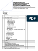 Daftar Tilik Perawatan Infus Pada Anak