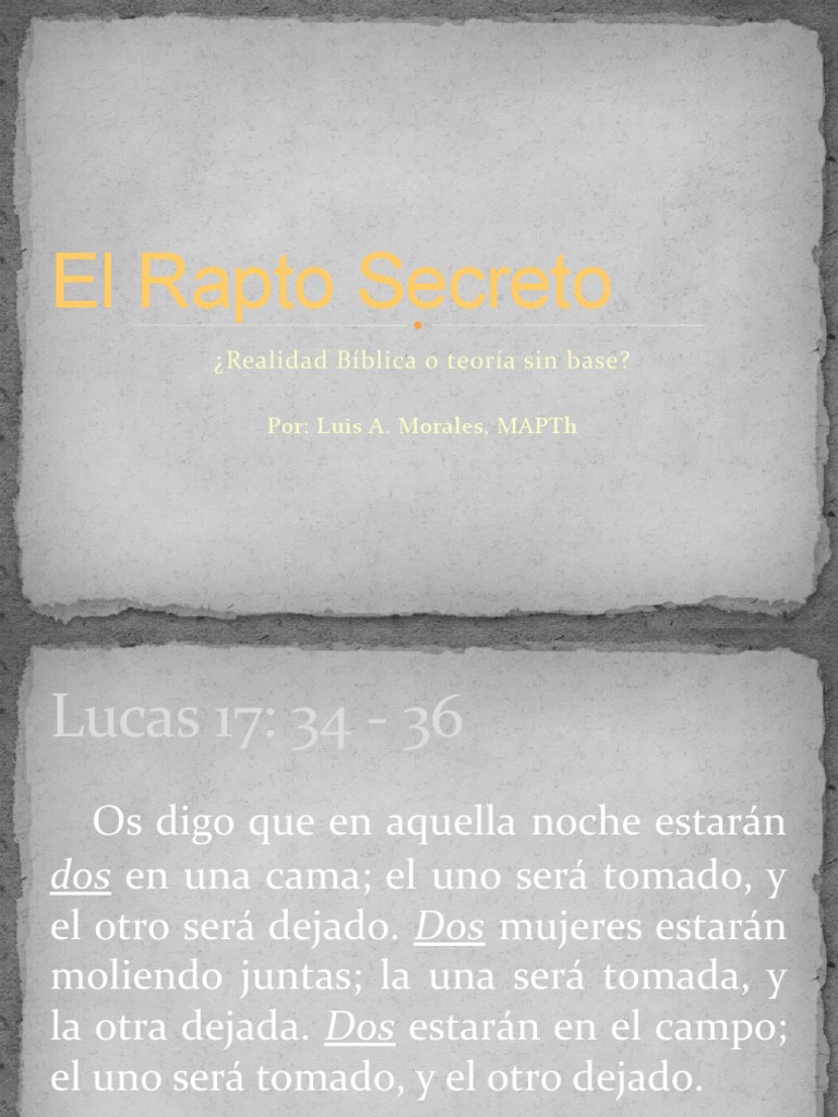 El Rapto: ¿Realidad o Falsedad Bíblica? | PDF | antecristo | Jesús