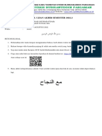 Soal Bahasa Arab Muhadatsah 2022-2
