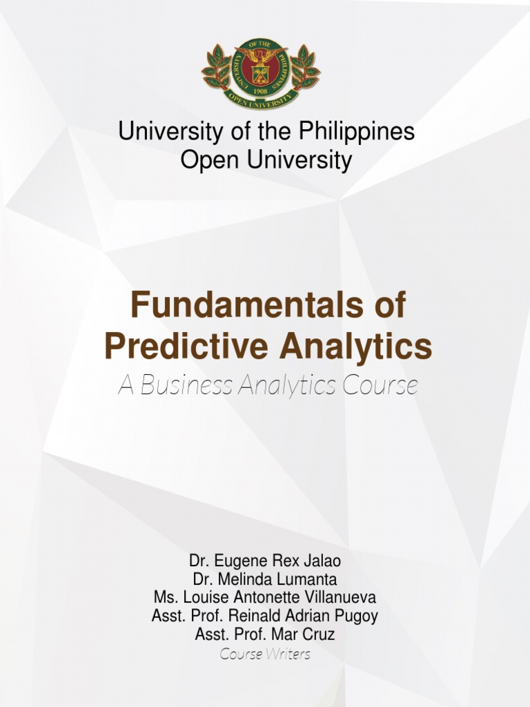Predictive Analytics Course Overview | PDF | Dependent And Independent ...