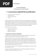 20170285 - Charles Nicolas - Homilétique (7) - Le processus explicatif de la prédication
