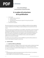 20170284 - Charles Nicolas - Homilétique (8) - Le Plan Et La Structure de La Prédication
