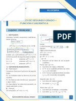 Ecuaciones de segundo grado: Resolución y propiedades