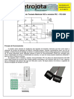 Projeto interligação teclado matricial 4X3 módulo PIC