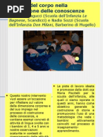 Un progetto che introduce corpo e sensorialità a scuola
