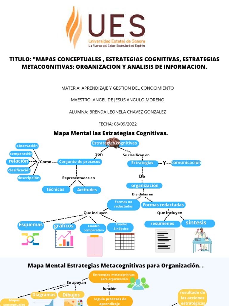 Mapas conceptuales, estrategias cognitivas y metacognitivas | PDF ...