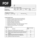 Data Structures Syllabus