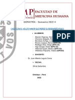 Adulto mayor con síndrome confusional agudo tras caída