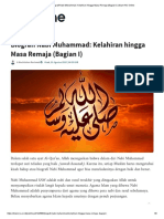Biografi Nabi Muhammad - Kelahiran Hingga Masa Remaja (Bagian I) - Islam NU Online