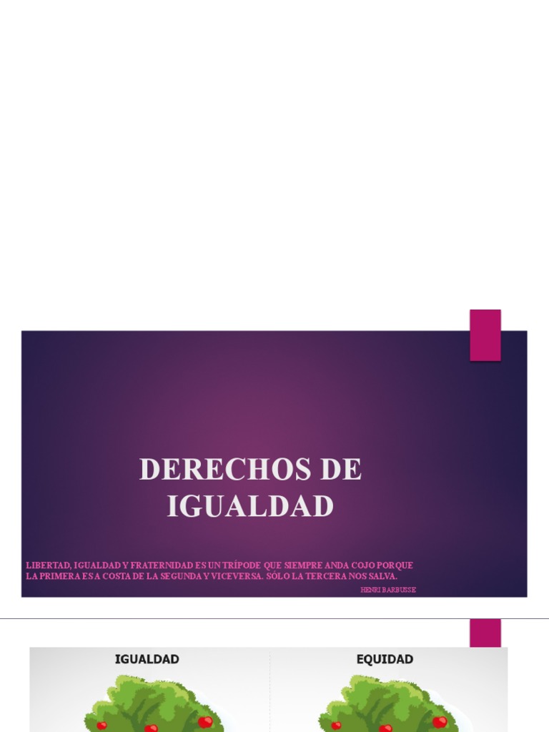 Derechos de Igualdad y Justicia Social | PDF