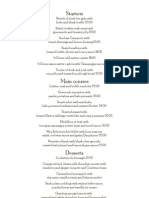 3-Course Menu Selection Guide | PDF