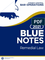 2021 Blue Notes Remedial Law