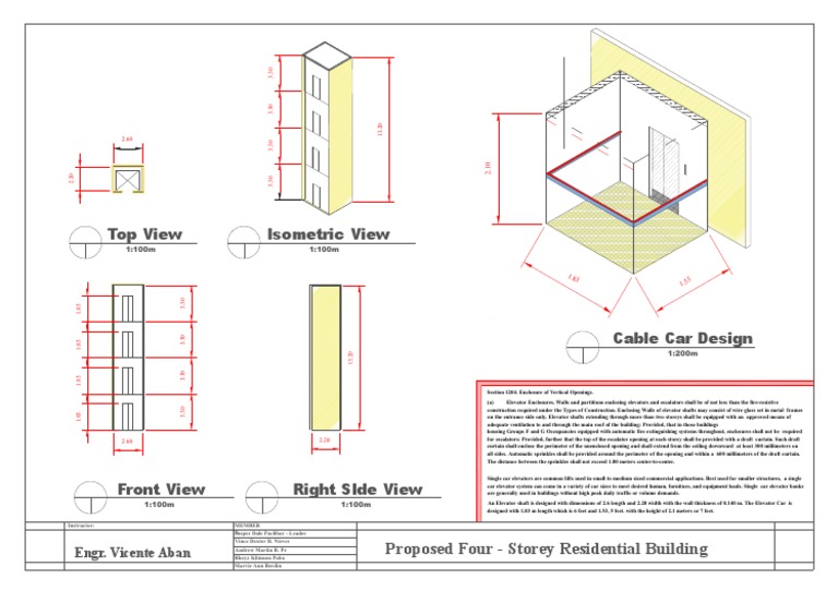 Elevator Shaft | PDF | Elevator | Wall
