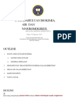 Pendahuluan Biokimia, Air Dan Makromolekul PDF