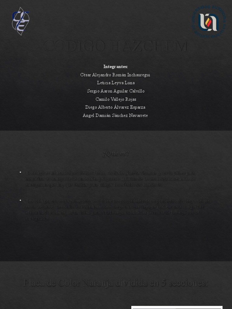 Codigo Hazchem Pdf