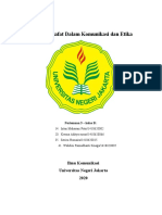 Isu-Isu Filsafat Dalam Komunikasi Dan Etika: Ilmu Komunikasi Universitas Negeri Jakarta 2020