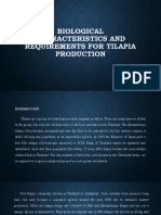 Biological Requirements Tilapia Production