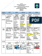 Colegio Miguel Ángel de Quevedo plan semanal