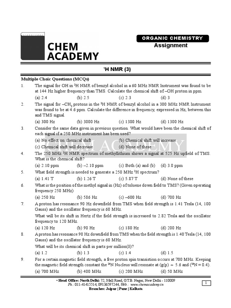 H NMR PRACTICE PROBLEMS AND SOLUTIONS PDF visual data 6