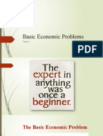 Week 1 Lecture 1 Basic Economic Problem