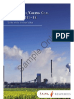 Indian Steel Coal Outlook Sample Product 3