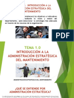 Administración estratégica del mantenimiento en 4 etapas