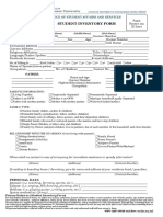 09 Student Inventory Form