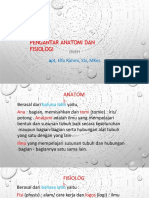 Pengantar Anatomi Dan Fisiologi 1