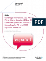 Silaba: Primer Idioma Español AS Nivel 8665 Cambridge International AS y A Level