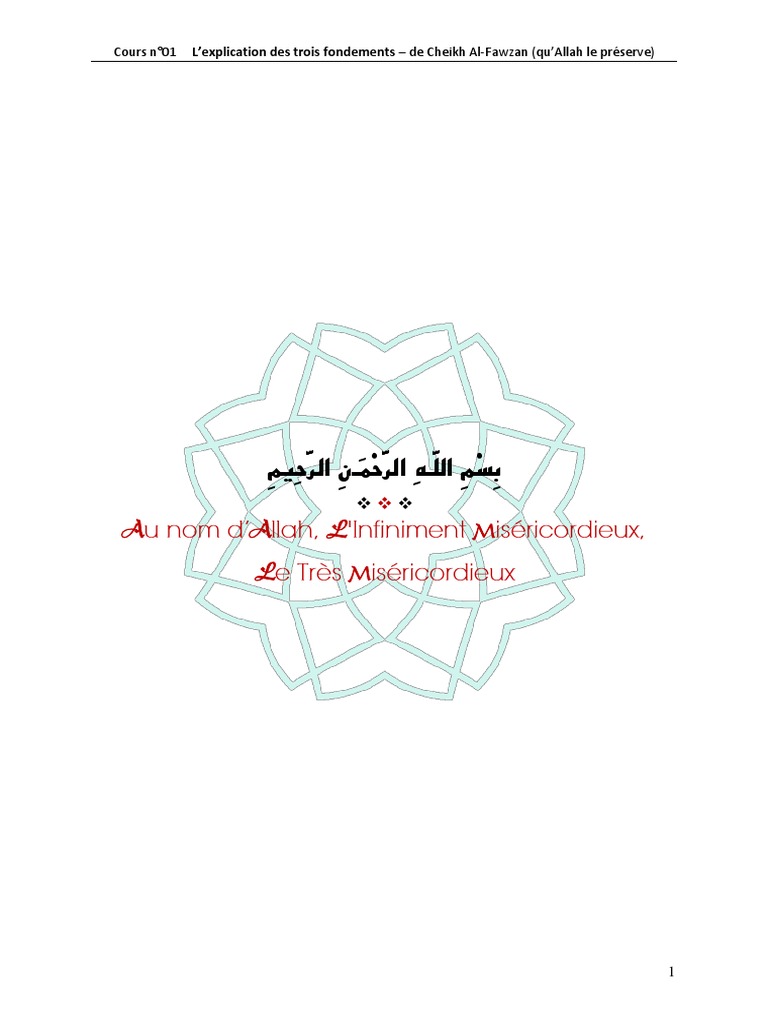 Les Trois Fondements de l'Islam | PDF | Mahomet | Empire Ottoman
