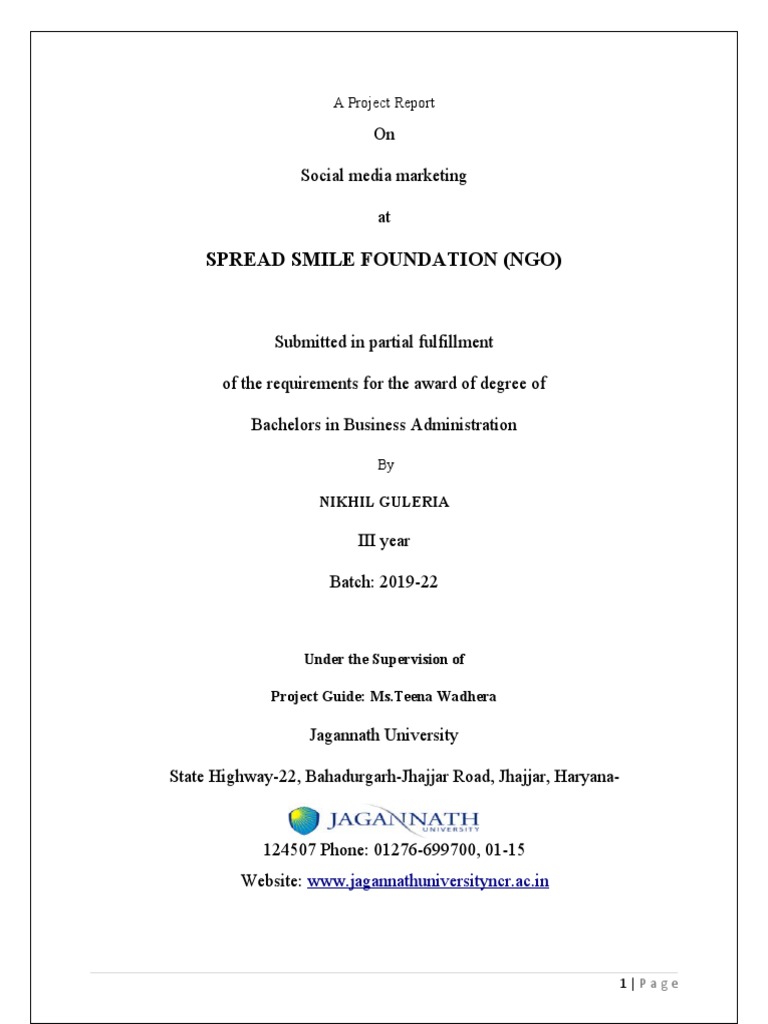 SSF Project Nikhil | PDF | Social Science