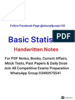 Handwritten Notes Statistics