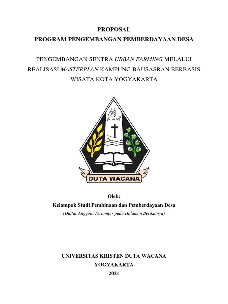 Proposal P3d Ukdw 2021 Pdf