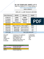 Jadwal Pelajaran 2022-2023