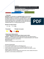 II.1. Reacții chimice. Ecuații chimice