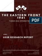 (TLMUN 2022 International) USSR The Eastern Front 1941 Research Report