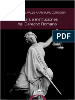 Historia e Instituciones Del Derecho Romano