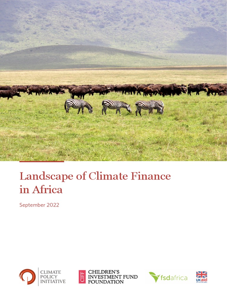 Climate Finance Landscape Africa Pdf