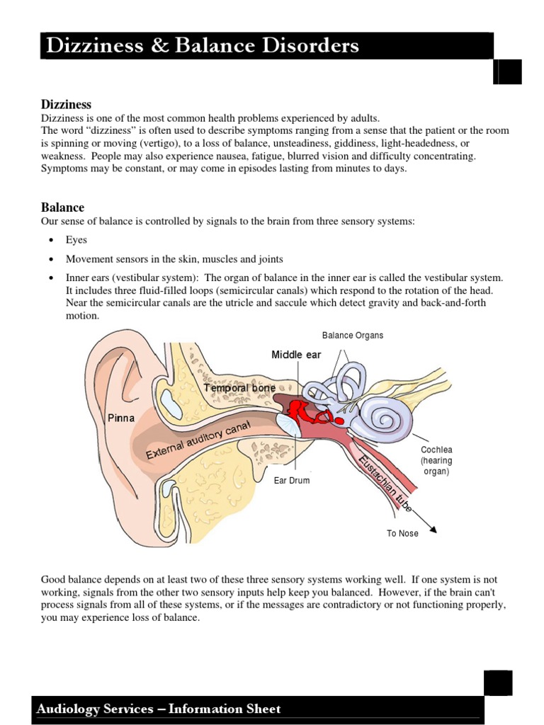 Dizziness and Balance Disorders | PDF | Wellness