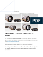 Two Main Types of Mechanical Seals: Balanced and Unbalanced
