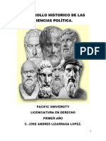 Desarrollo Historico de Las Ciencias Política