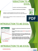Introduction To Ms Excel